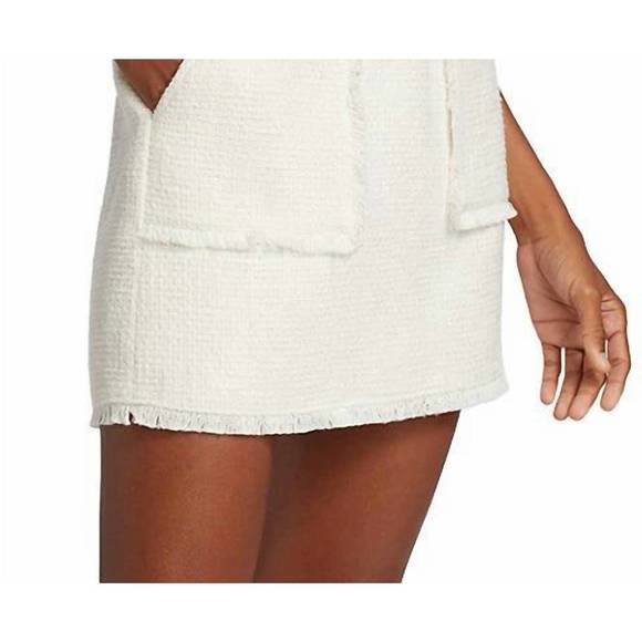 NEW CINQ A SEPT gardenia jacie skirt in white